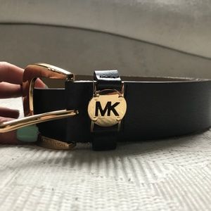 Michael Kors Brown Leather Belt